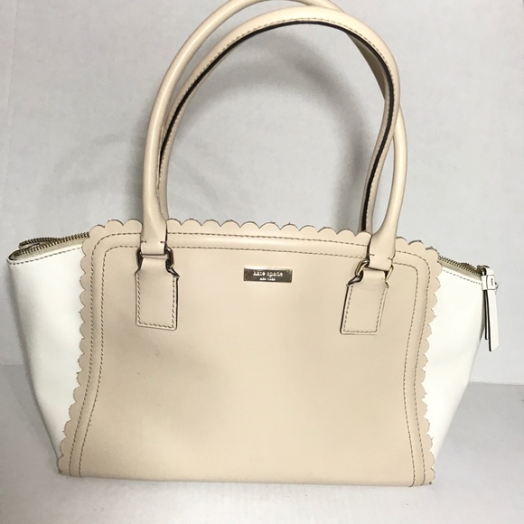 kate spade Handbags - Kate Spade Satchel Leather Handbag Nude White bag